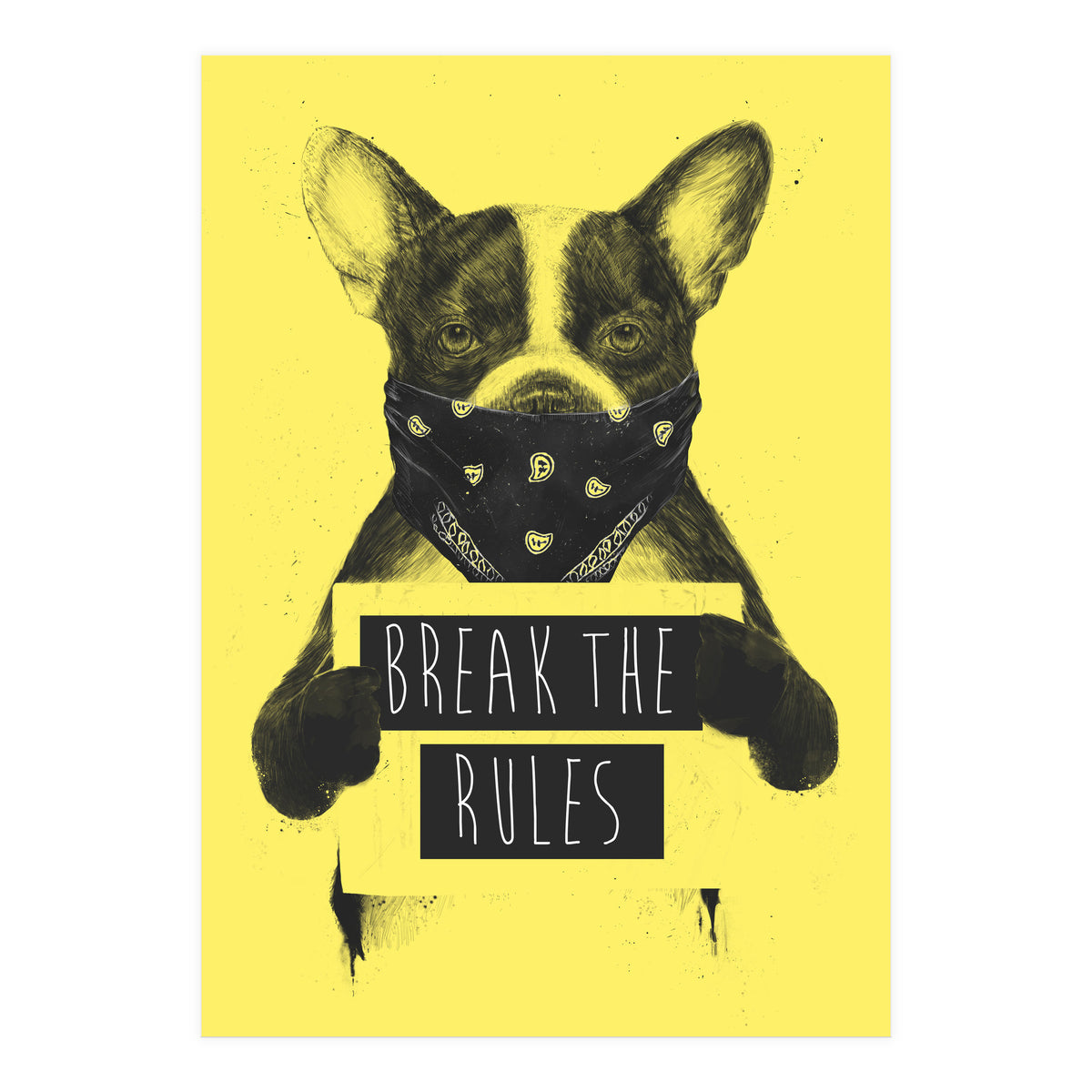 Rebel Dog Yellow (Print Only)