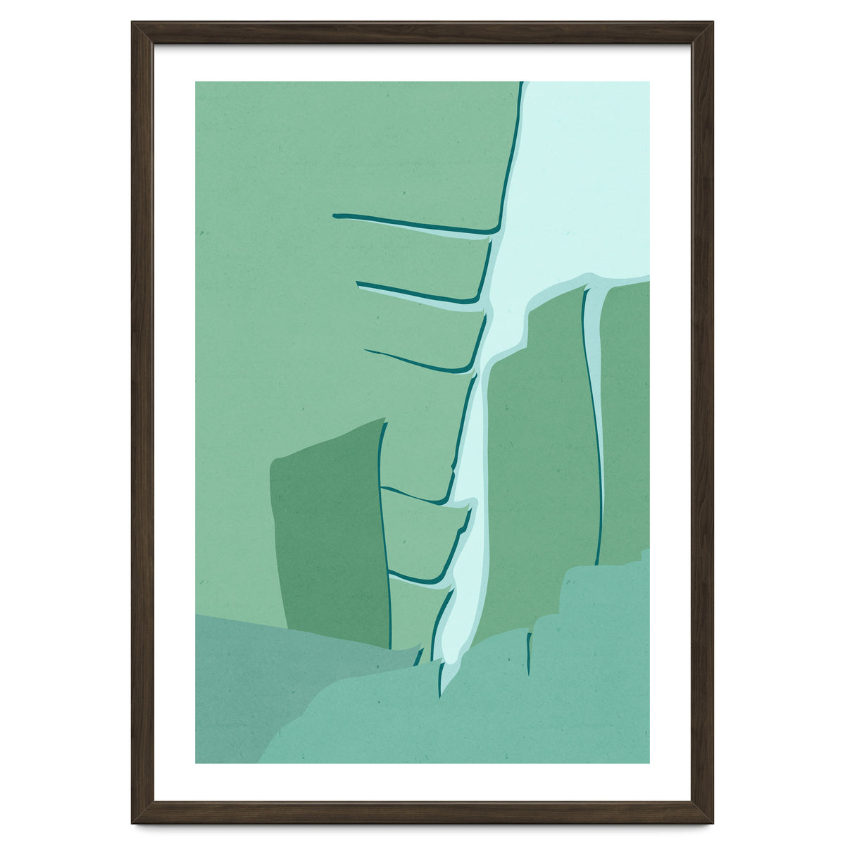 Abstract Banana Leaves One - Greener Eden