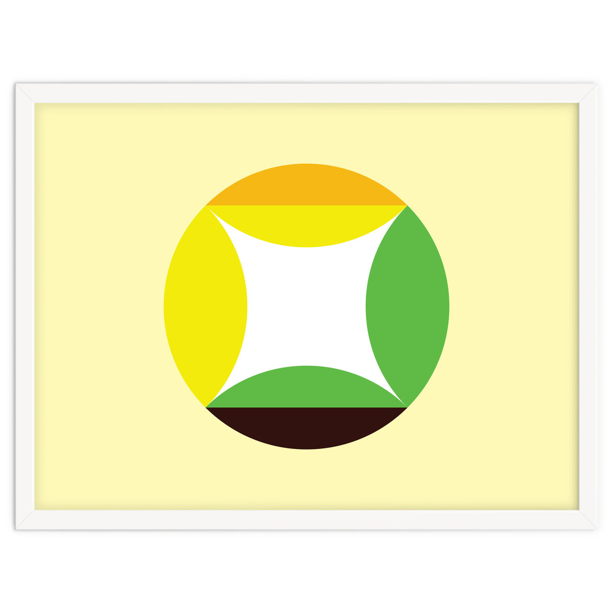 Geometric Shapes No. 21 - yellow, green & orange