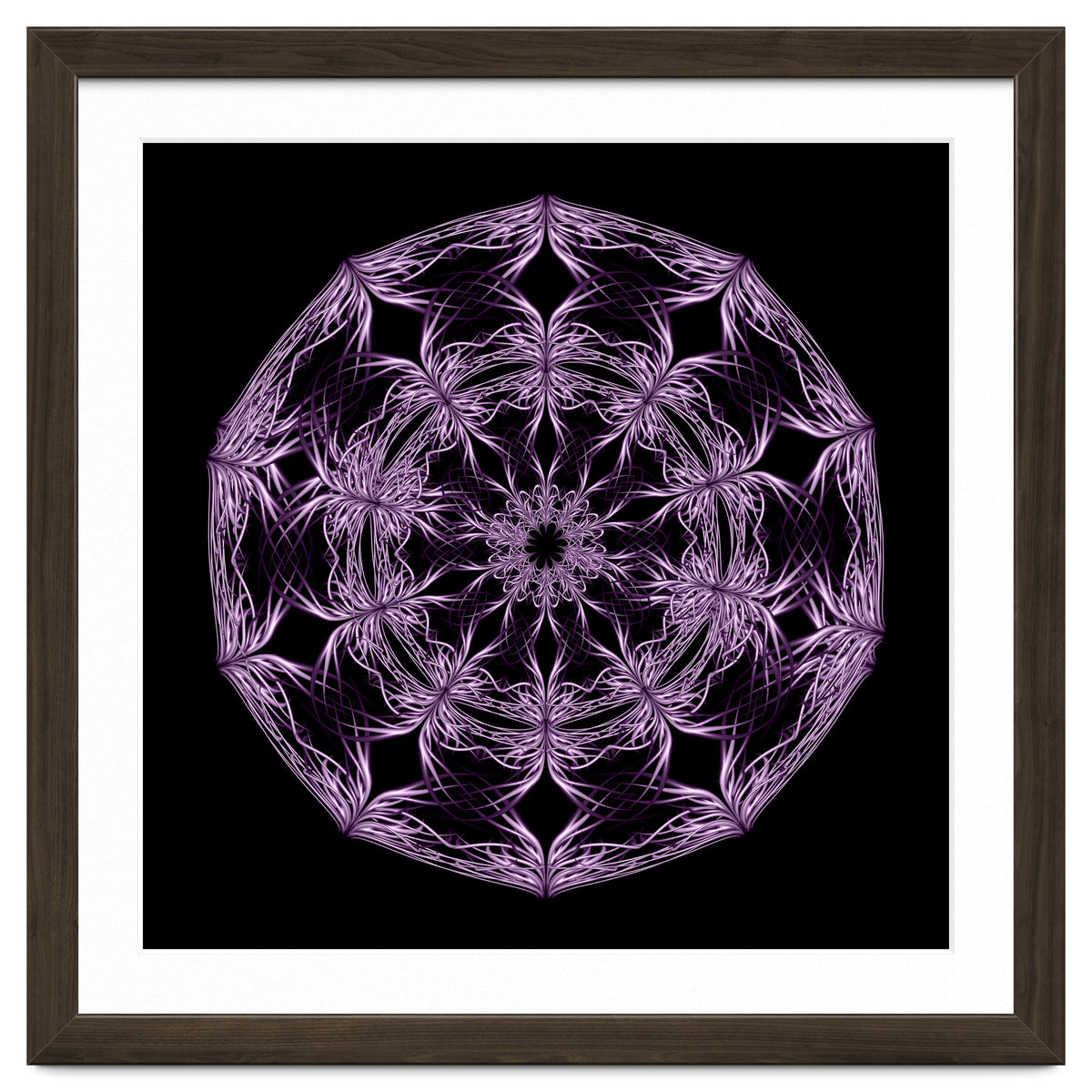 Mandala purple and black