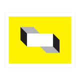 Geometric Shapes No. 50 - yellow, black & grey (Print Only) thumbnail