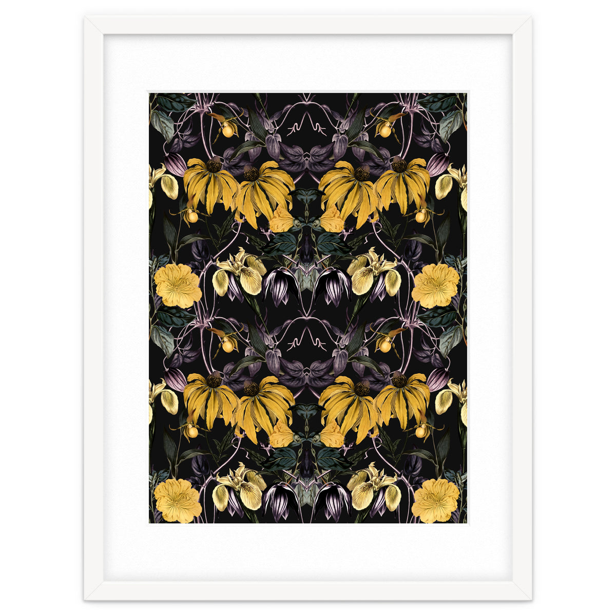 Nocturnal botanical garden kaleidoscope