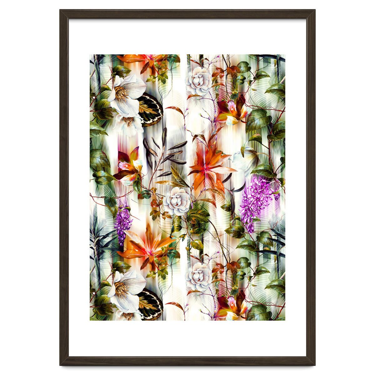 Abstract Motion Blur Floral