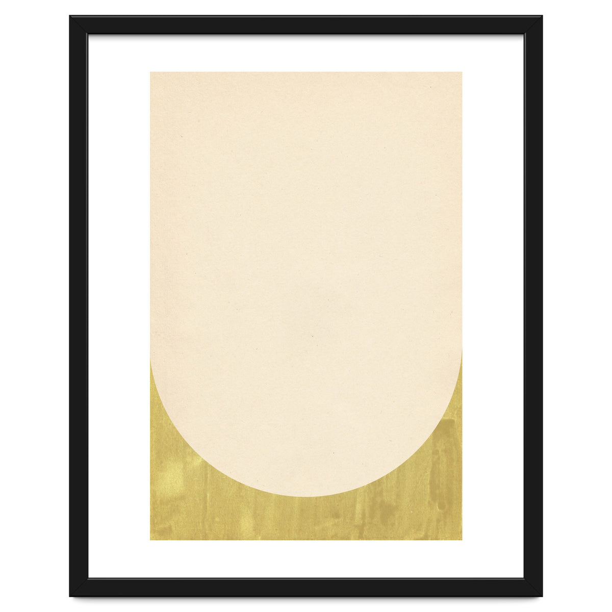 Soft green arch shape