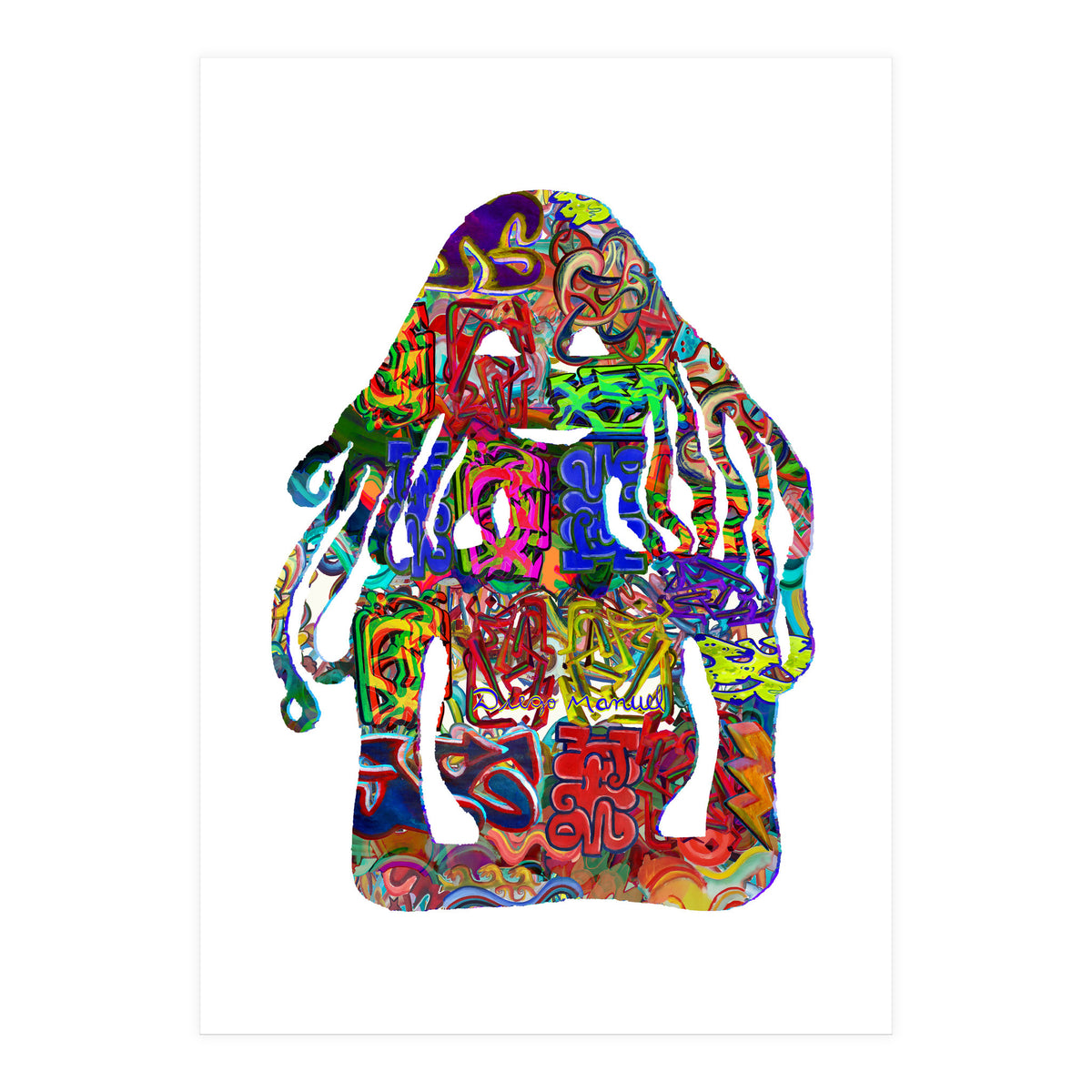 Mujer Digital 4 13  (Print Only)