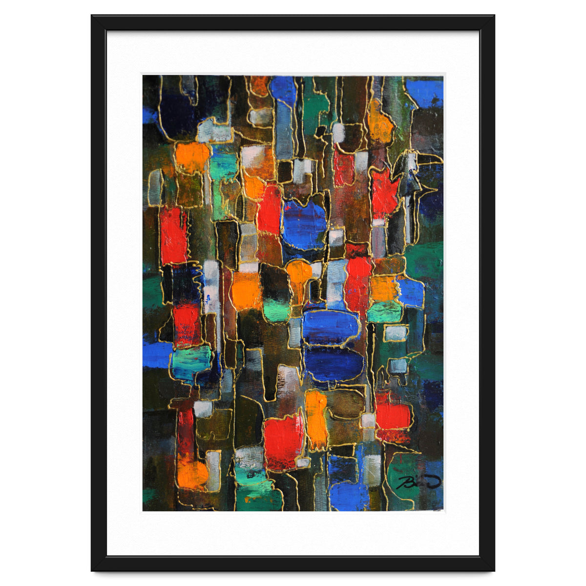 Abstract Brooklyn...38x28.cm. Acrylic