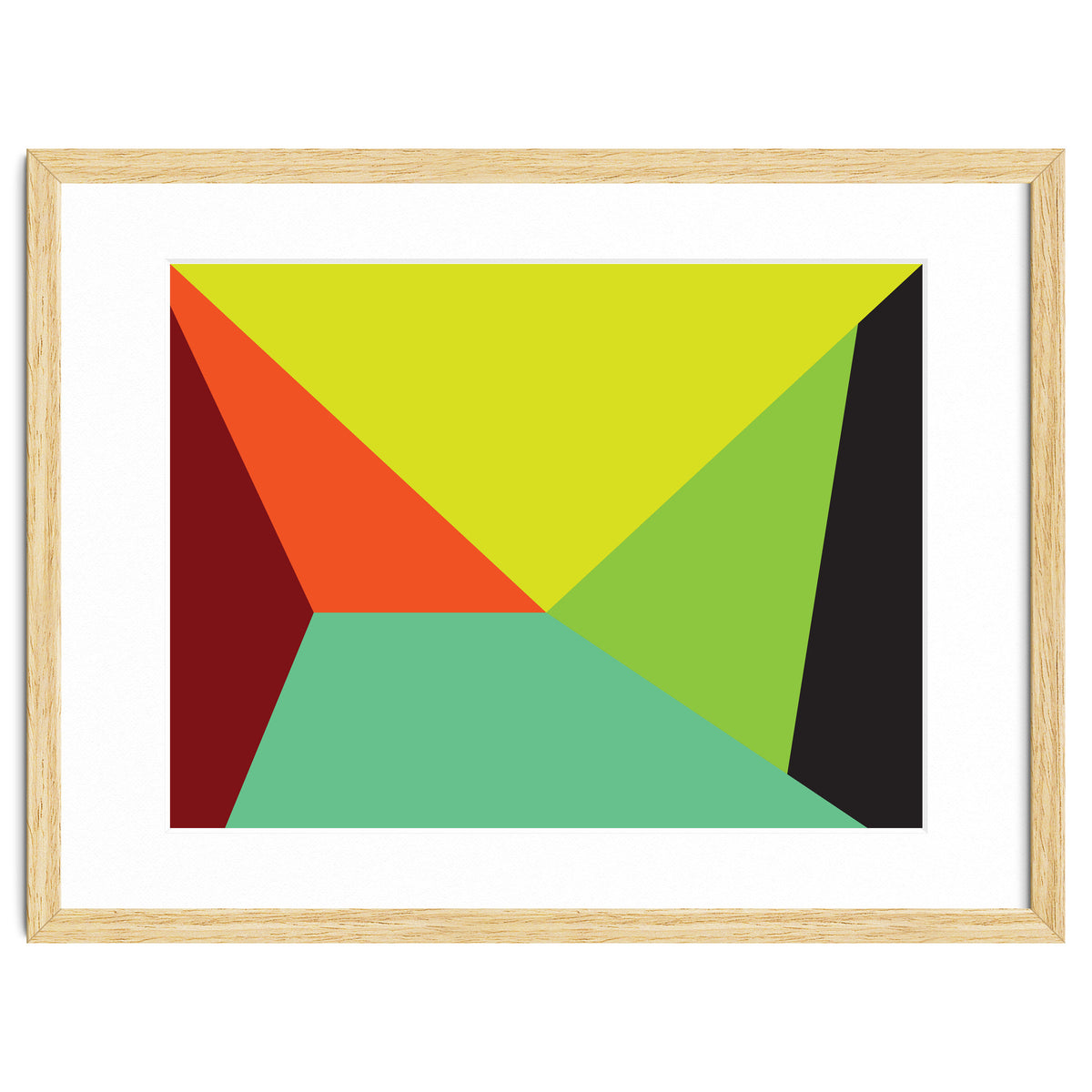 Geometric Shapes No. 31 -  yellow, orange & green