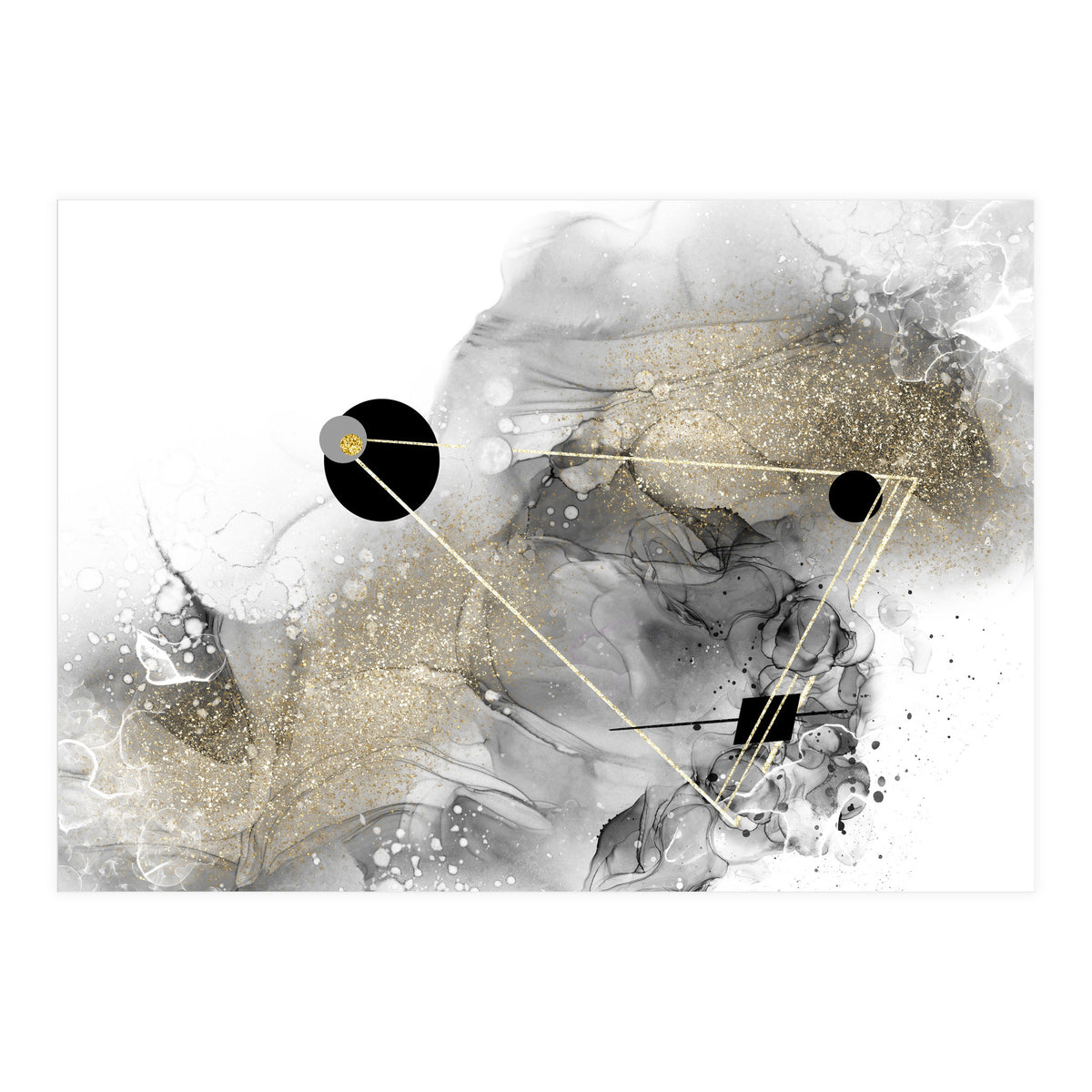 ALCOHOL INK Abstract galaxy (Print Only)