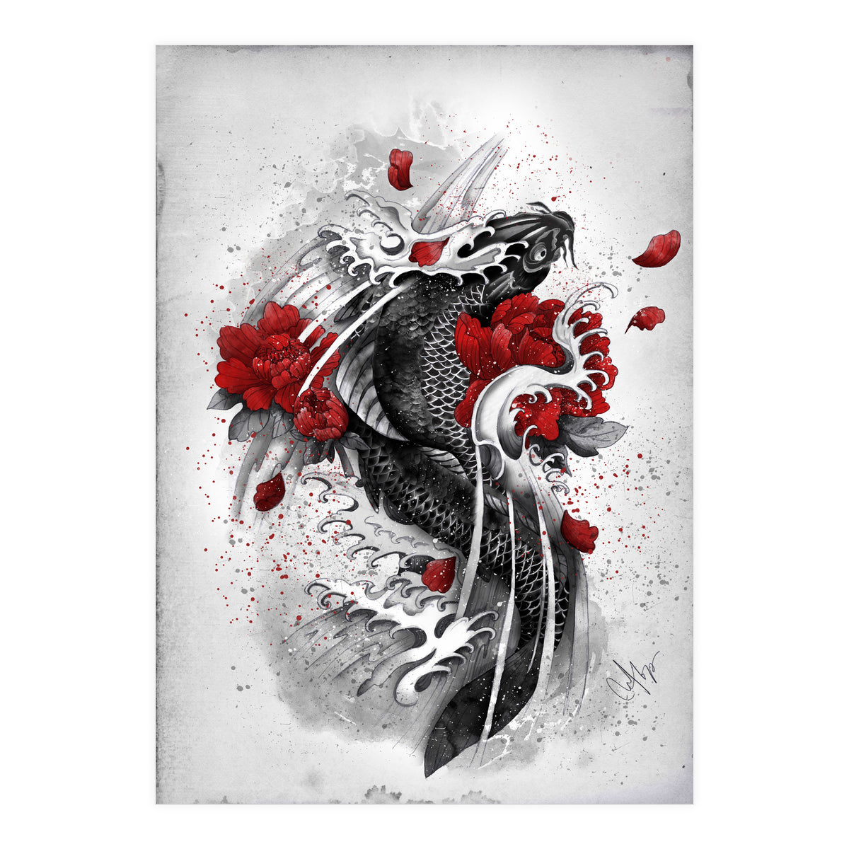 Black Koi (Print Only)