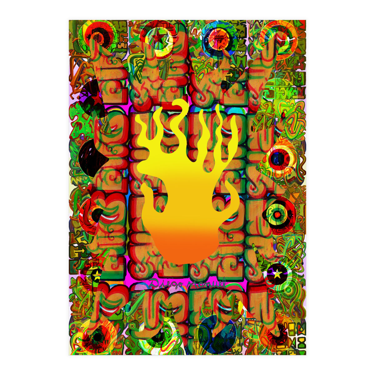 Fuego Y Graffiti 6 (Print Only)