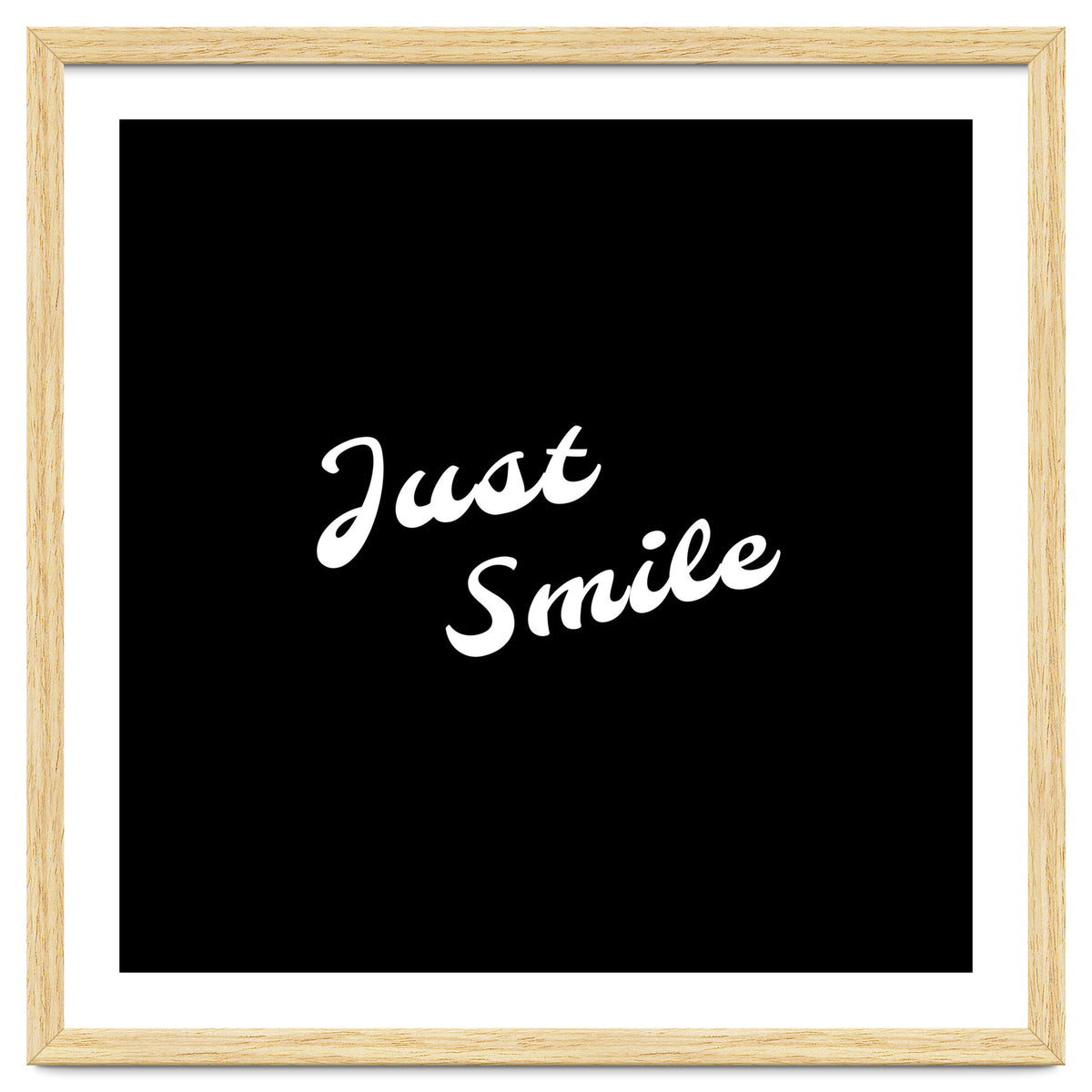 Just smile | typography