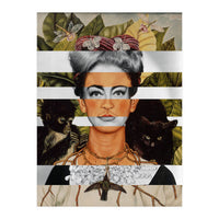 Frida Kahlo "Self Portrait with Thorn Necklace and Hummingbird" & Joan Crawford (Print Only)