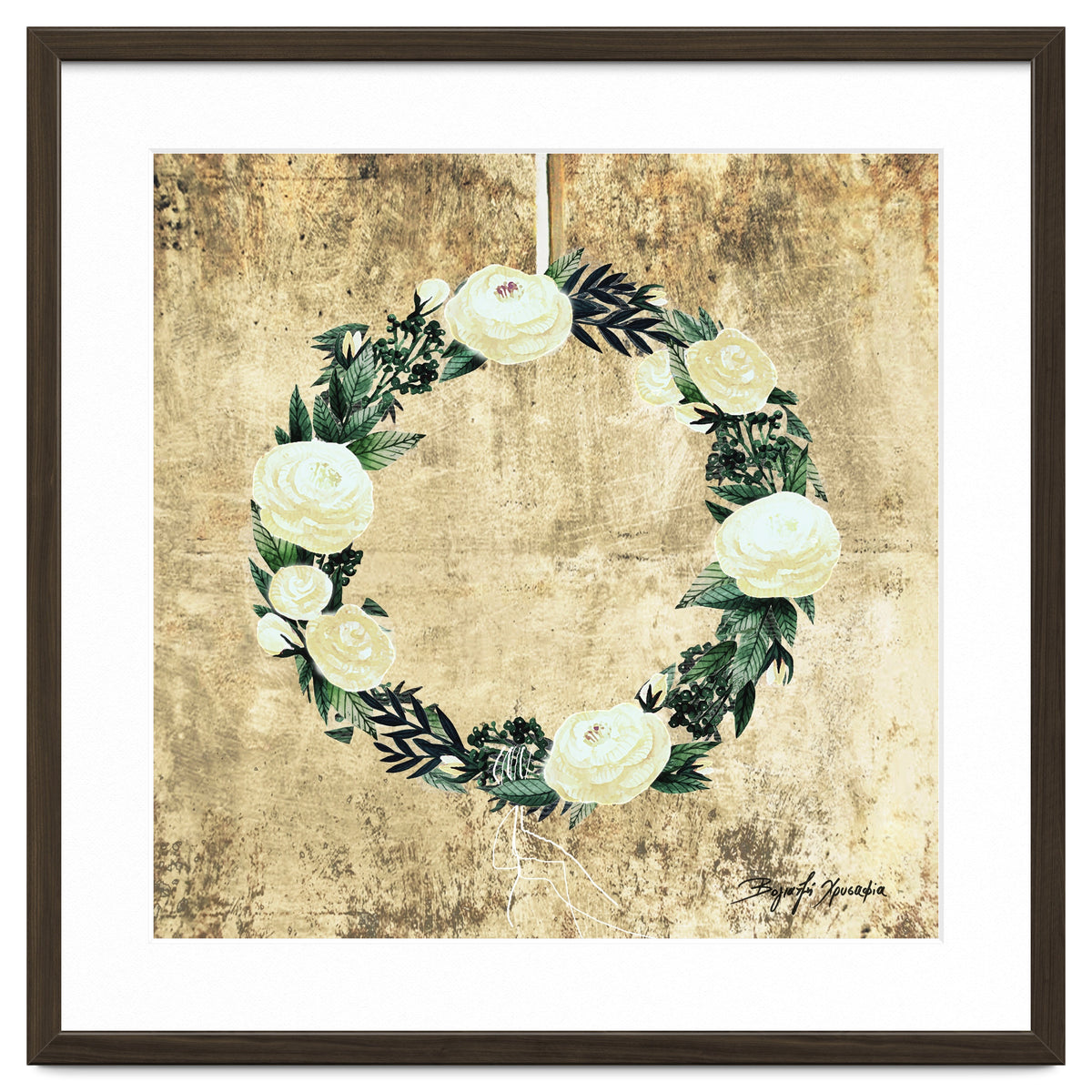 Wreath #White Flowers #Royal collection