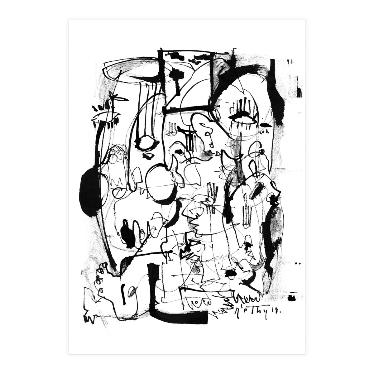 Inside The Mind - b&w (Print Only)