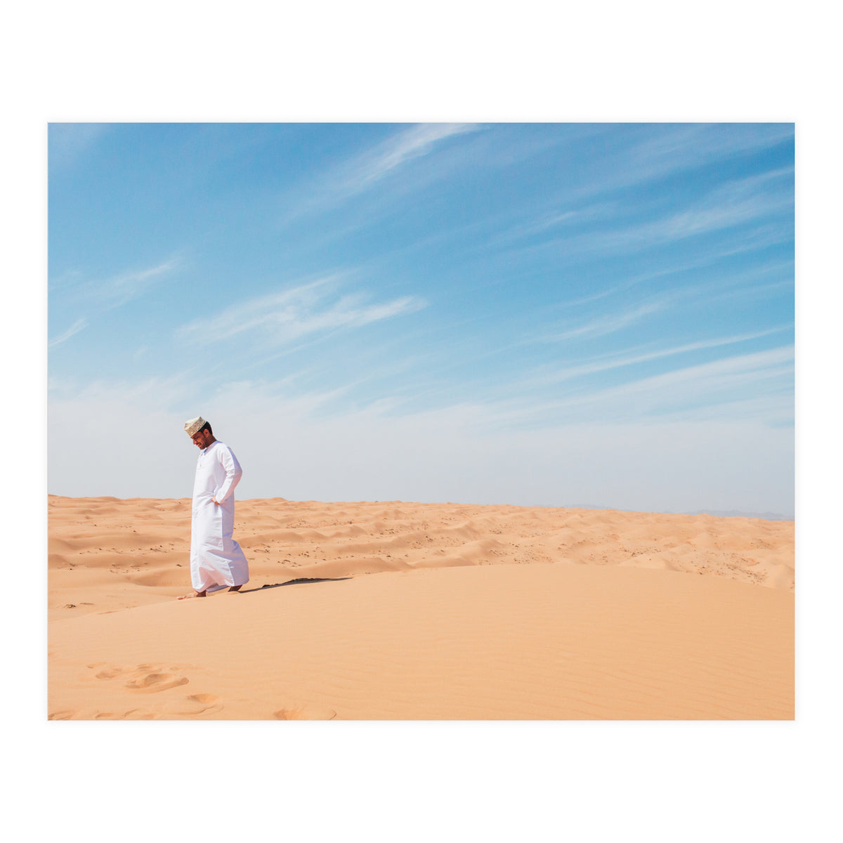 Arab In The Sahara Desert (Print Only)