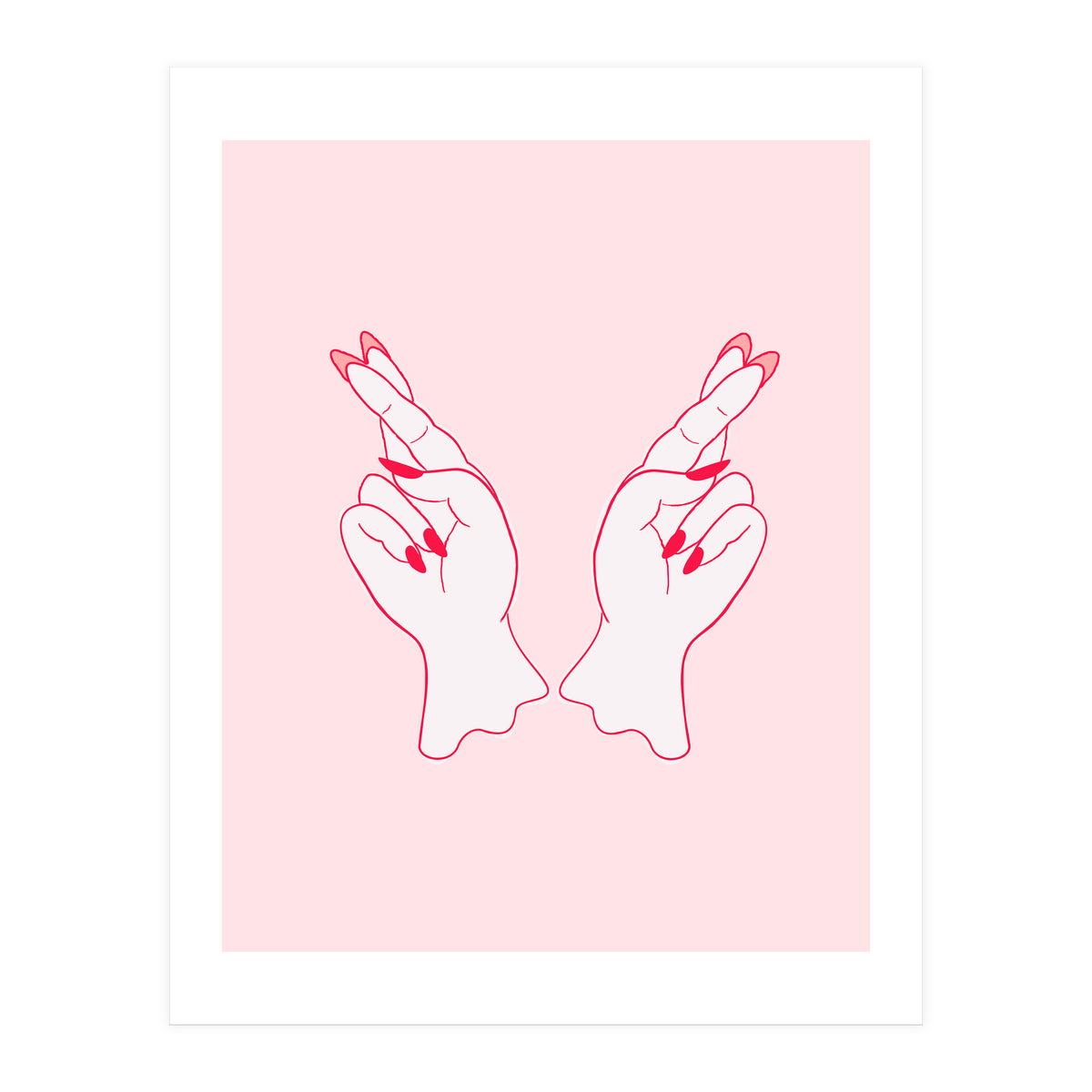 Fingers crossed (Print Only)