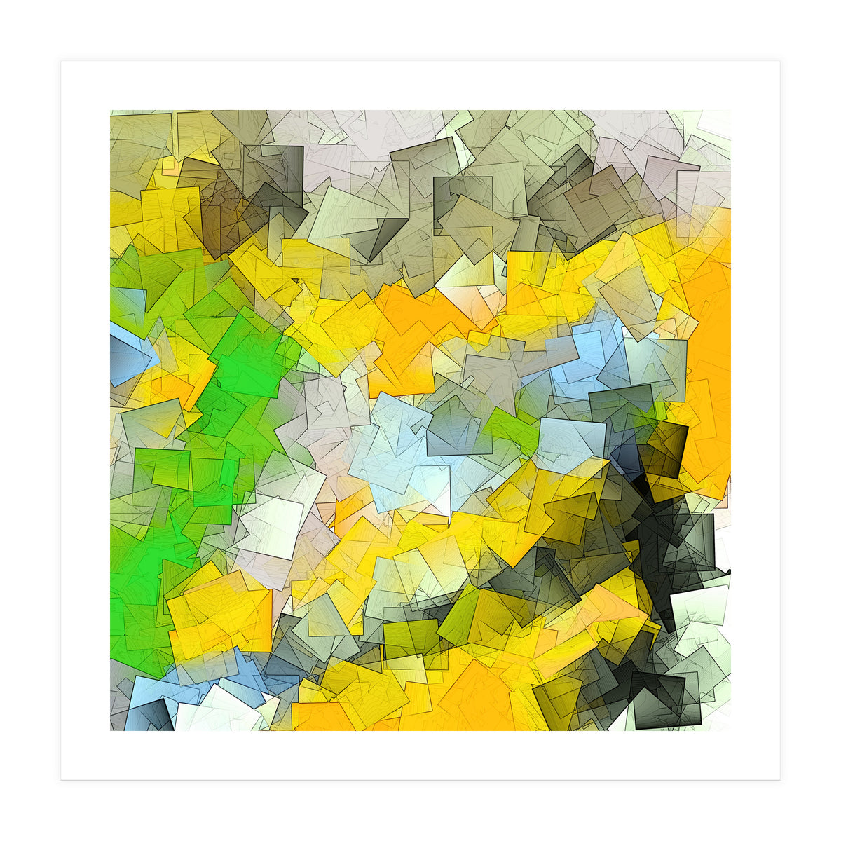 Squares And Squares (Print Only)