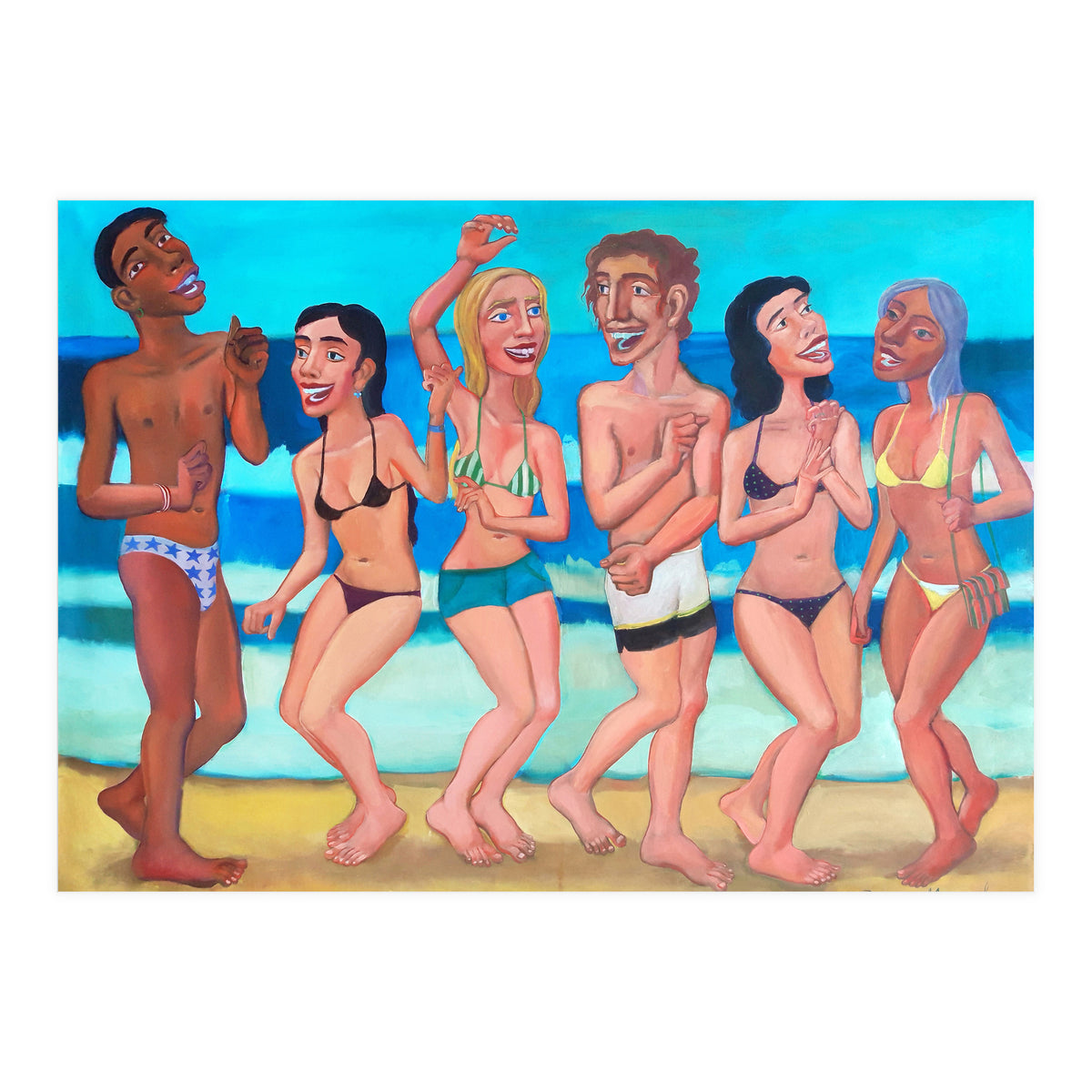 Fiesta En La Playa 4 (Print Only)