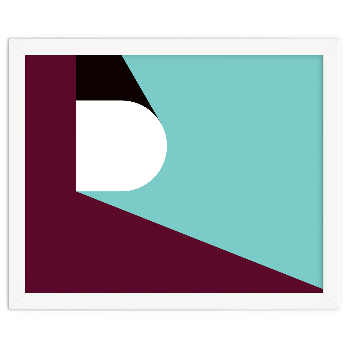 Geometric Shapes No. 82 - purple & teal