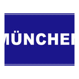 Let`s go to Munchen, Germany! Blue road sign (Print Only) thumbnail