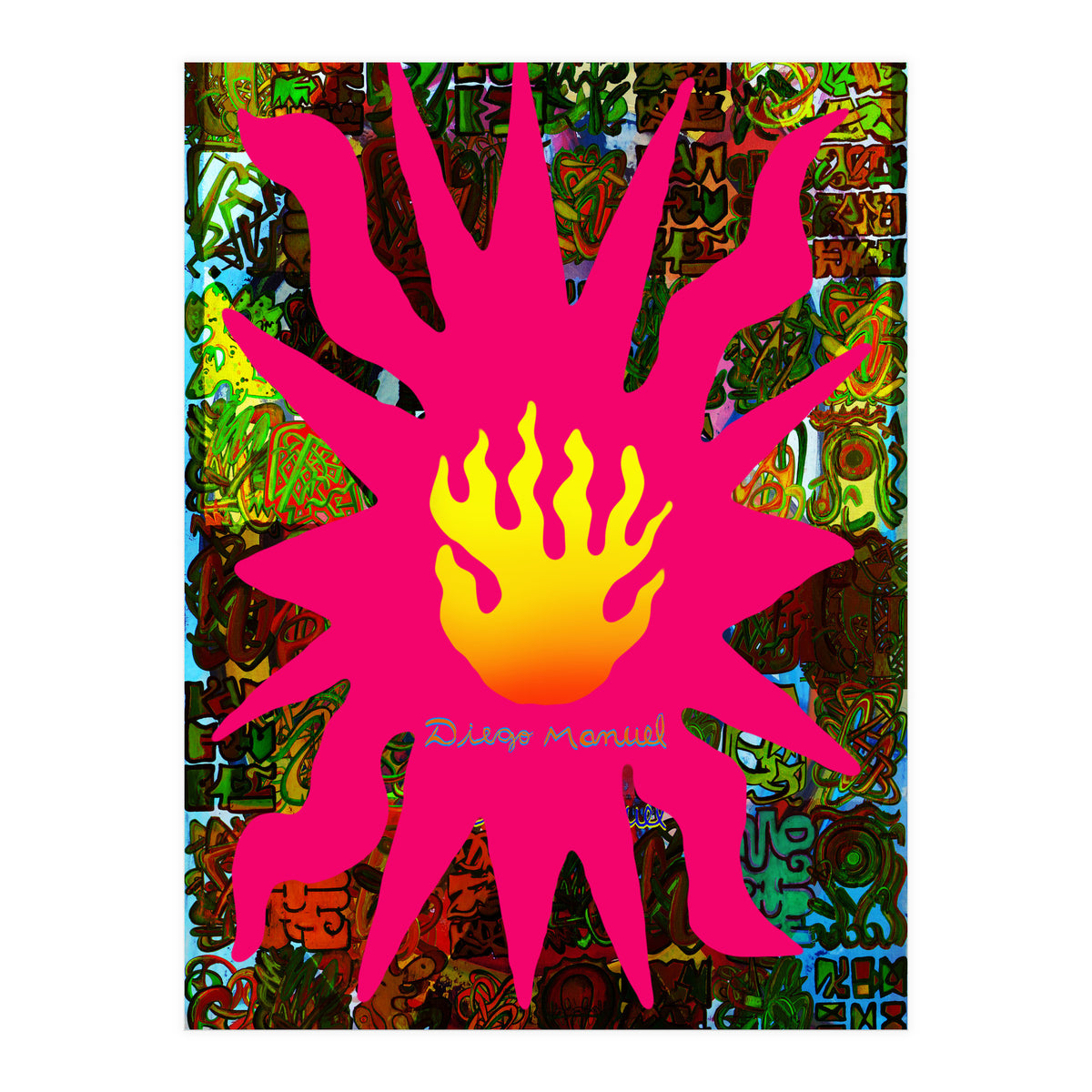 Fuego Y Graffiti 61 (Print Only)