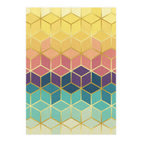 Colorful and golden pattern I (Print Only)