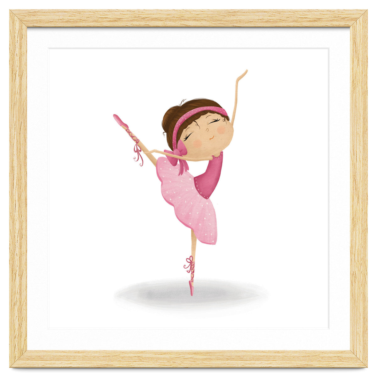 Adorable Ballerina Nursery Print
