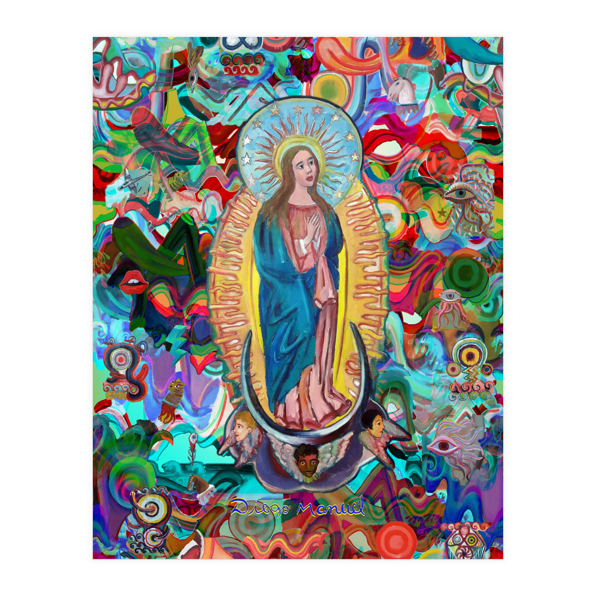 Virgen Y Graffiti 24 (Print Only)