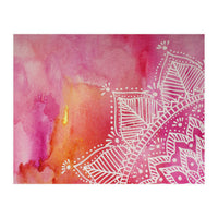 Abstract mandala tye-die - pink (Print Only)