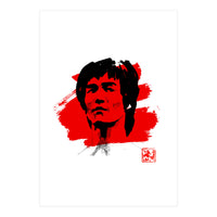 bruce lee in red (Print Only)