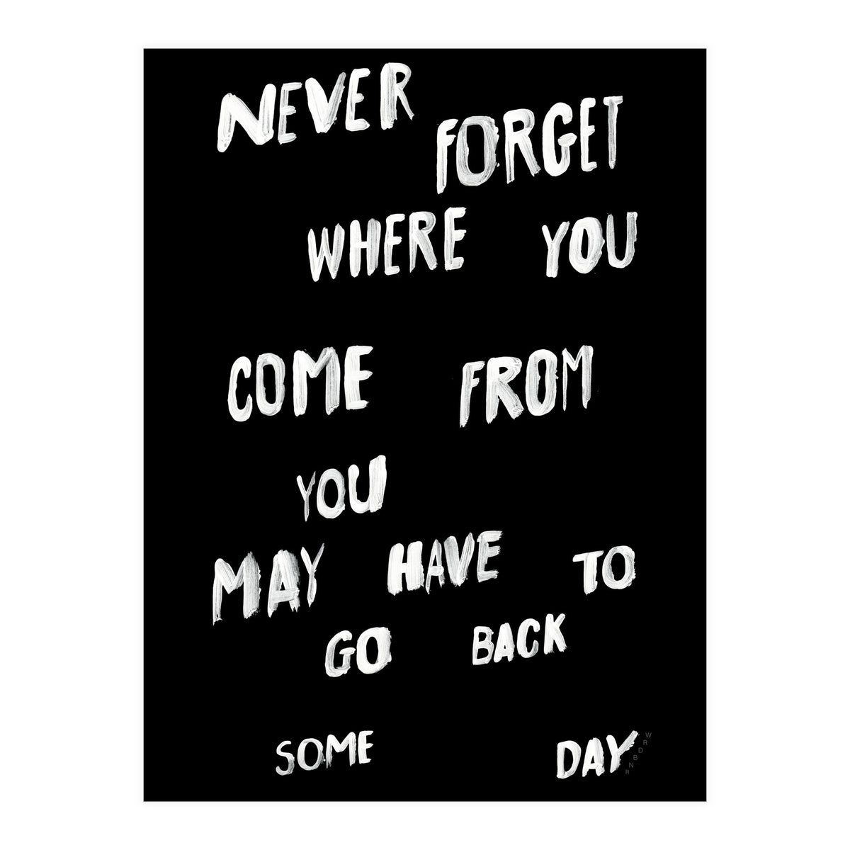 NEVER FORGET (Print Only)