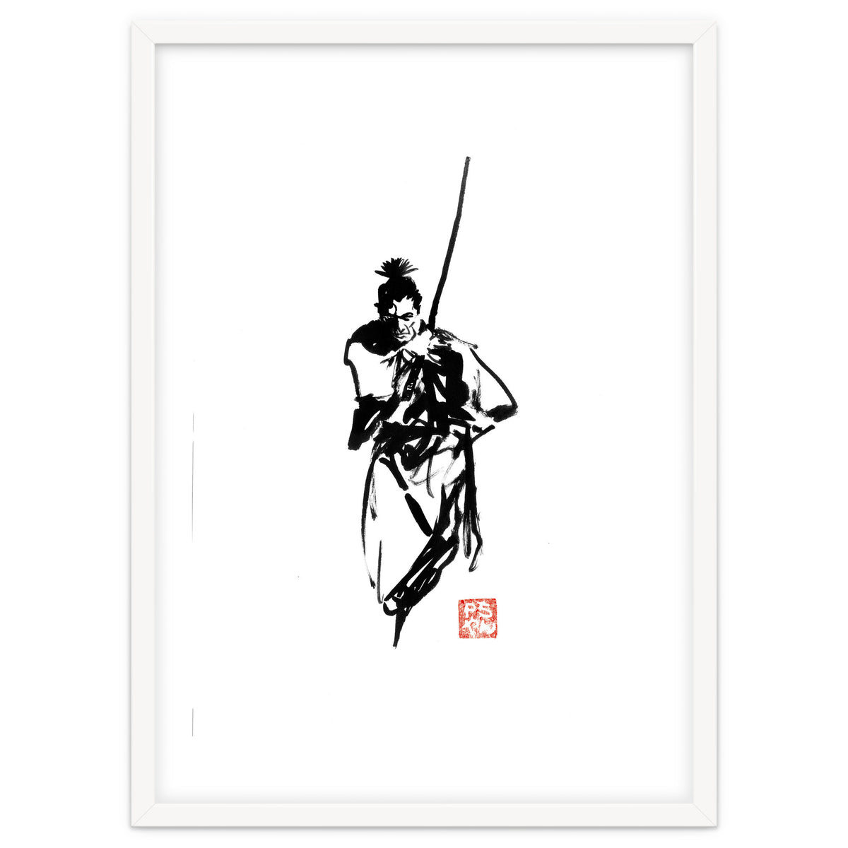 Samurai and sword