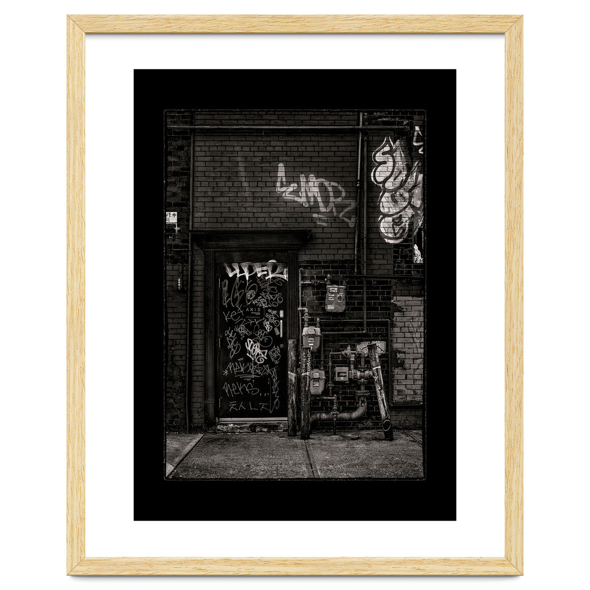 Alleyway Pipes No 4 with Border