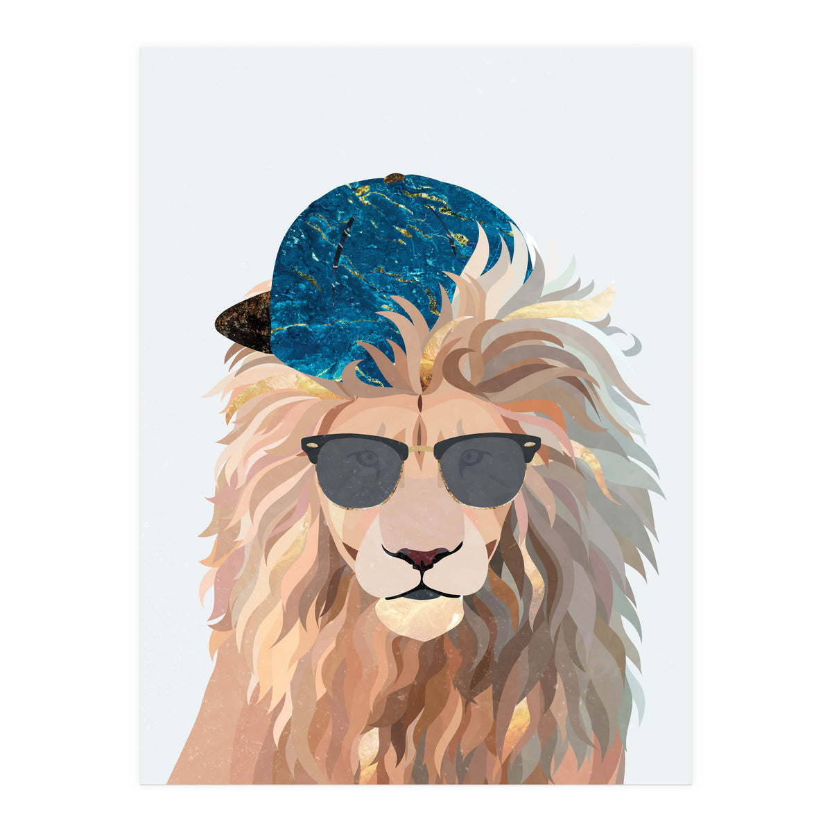Skater Lion Portrait (Print Only)