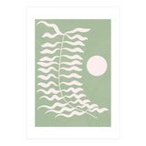Sage Green Abstract Floral (Print Only) thumbnail