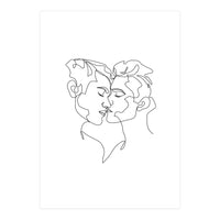 gay love line art (Print Only)