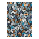 Colorful Concrete Cubes - Blue, Grey, Brown (Print Only) thumbnail