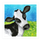 Cow in the meadow watercolor (Print Only) thumbnail