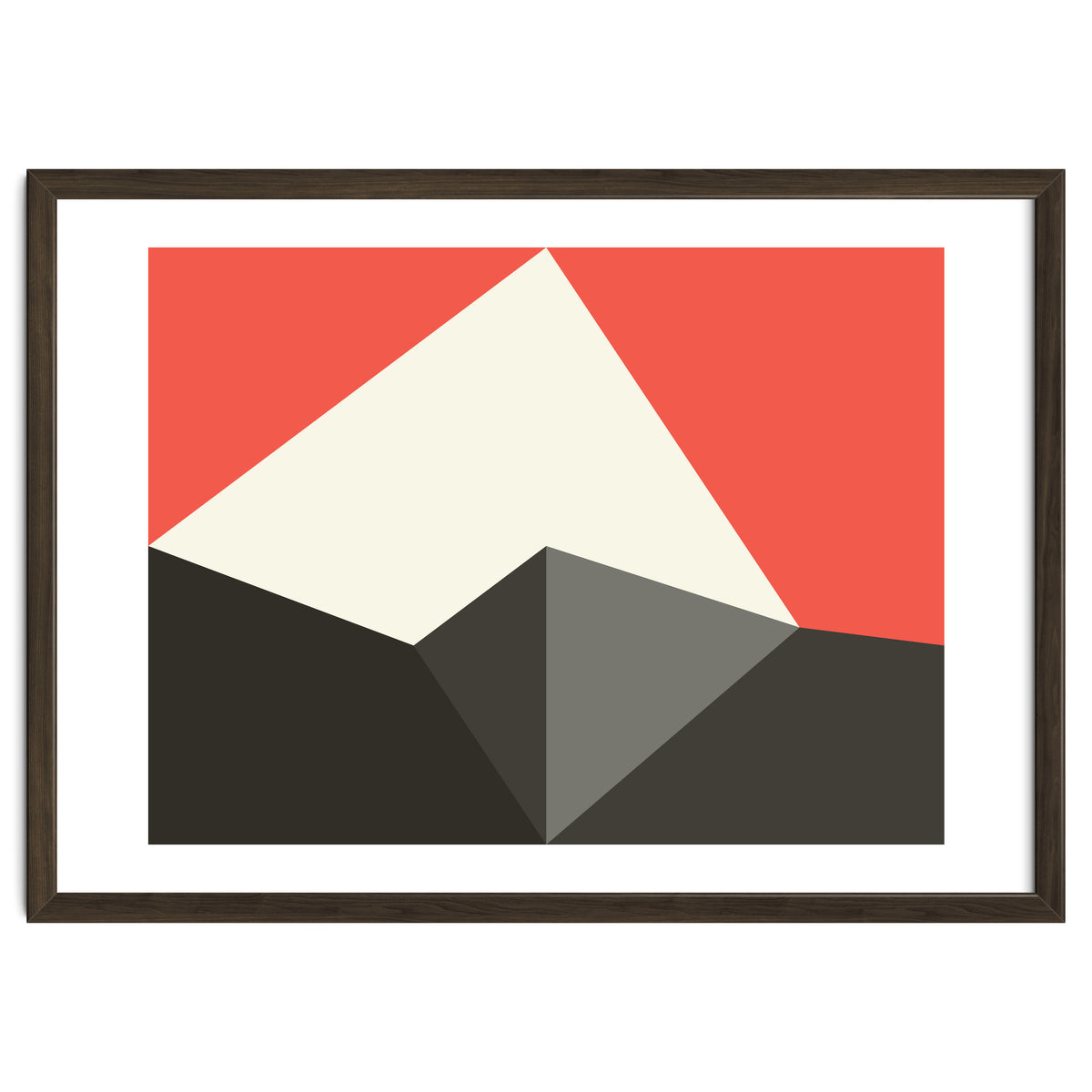 Geometric Shapes No. 77 - pink & grey