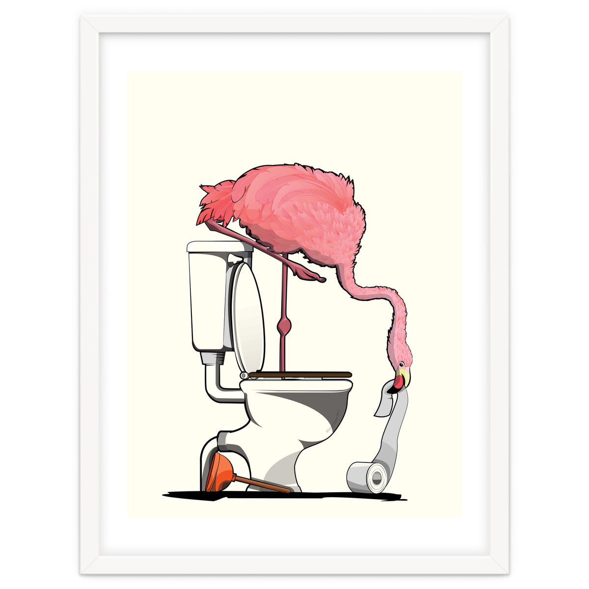 Flamingo on the Toilet, Funny Bathroom Humour
