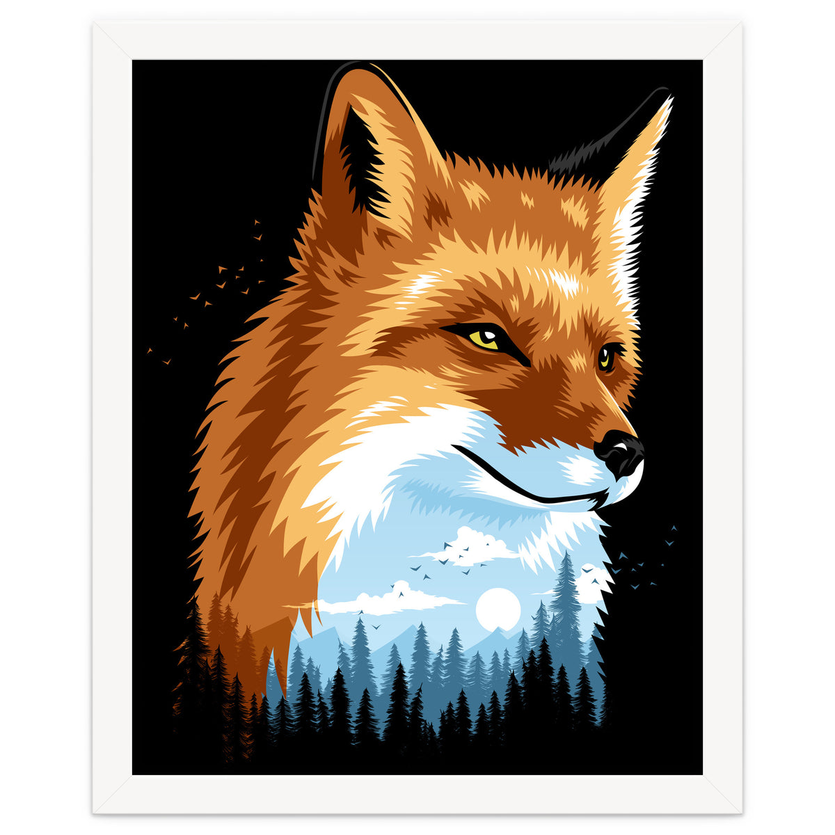 Fox Colors Forest