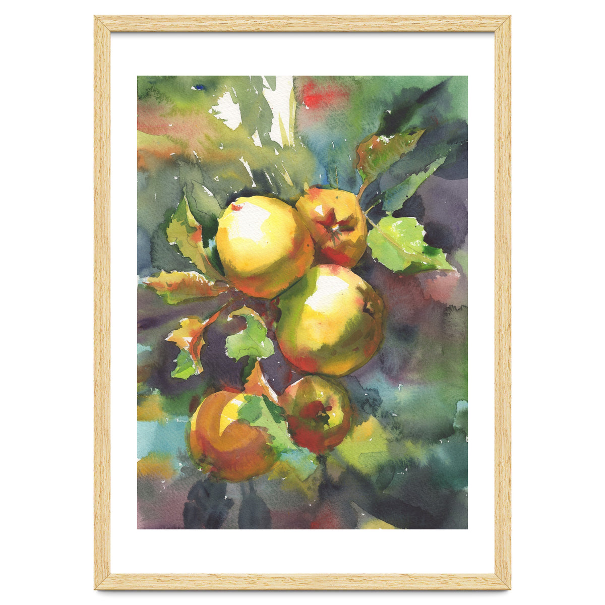 Apples on a branch