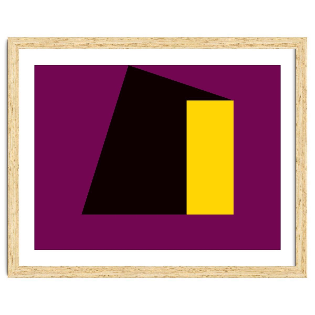 Geometric Shapes No. 55 - purple & yellow
