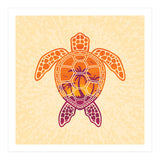 Tropical Sunset Sea Turtle Design (Print Only) thumbnail
