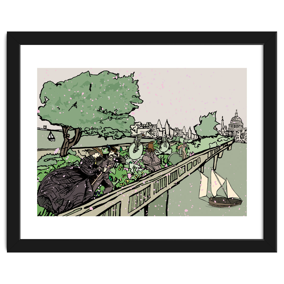 A Windy Day On The Garden Bridge