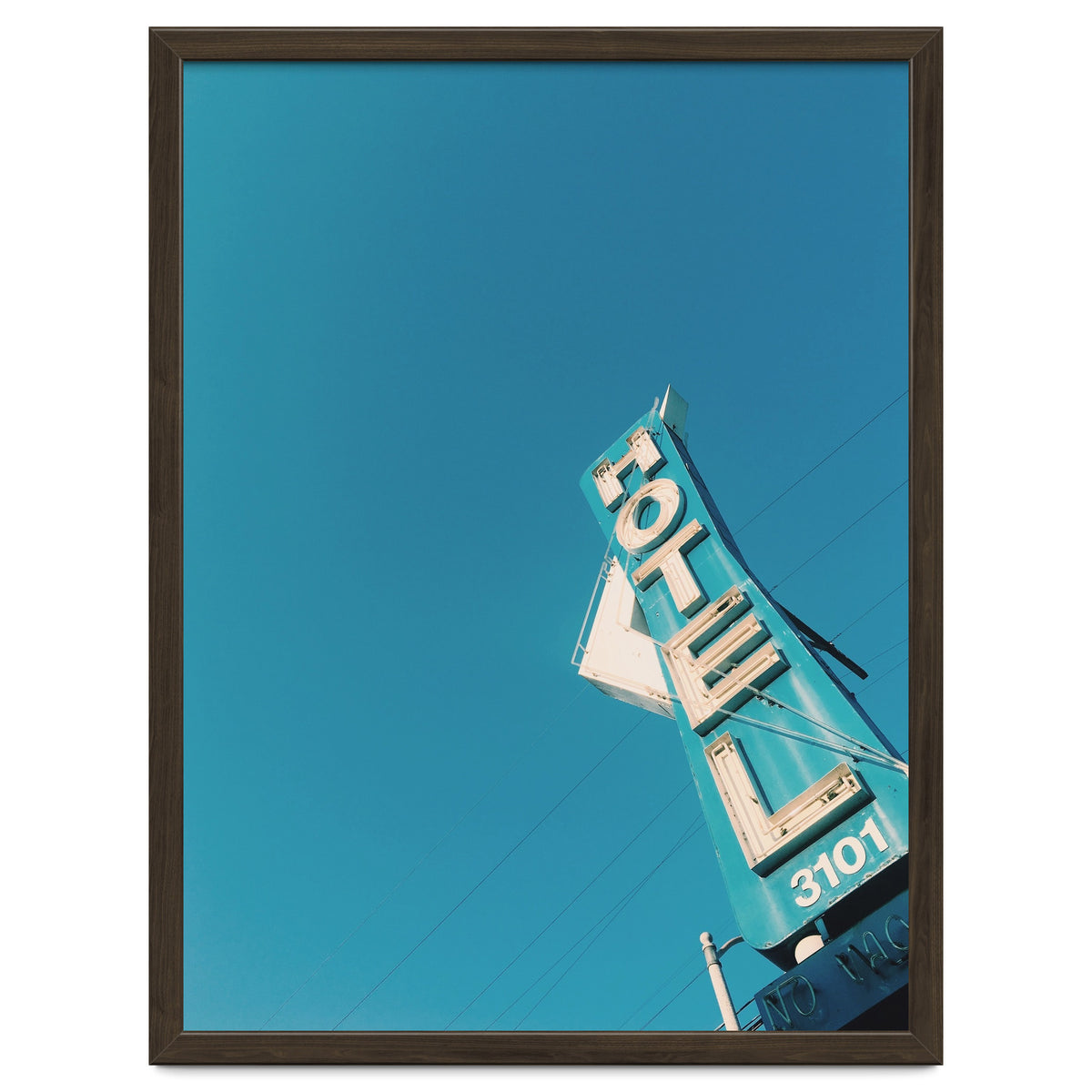 Hotel sign in California