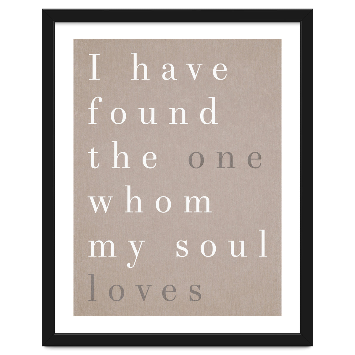 The One My Soul Loves