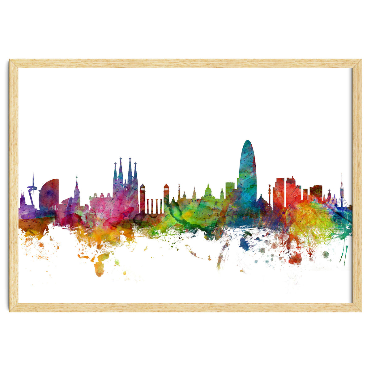 Barcelona Spain Skyline