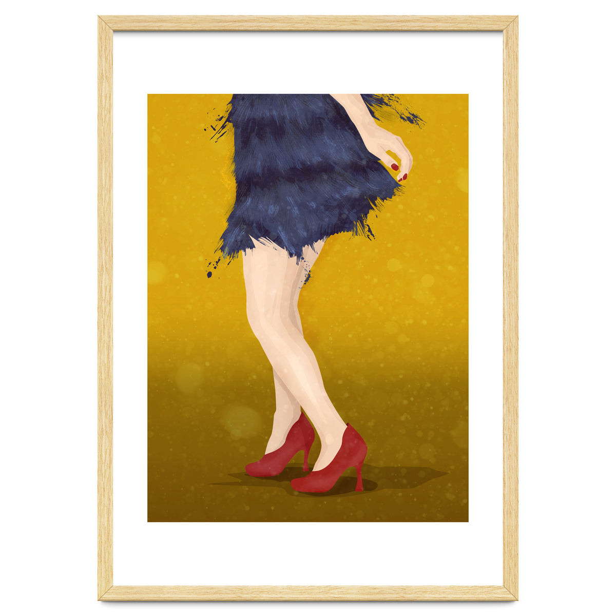 Flapper with red shoes