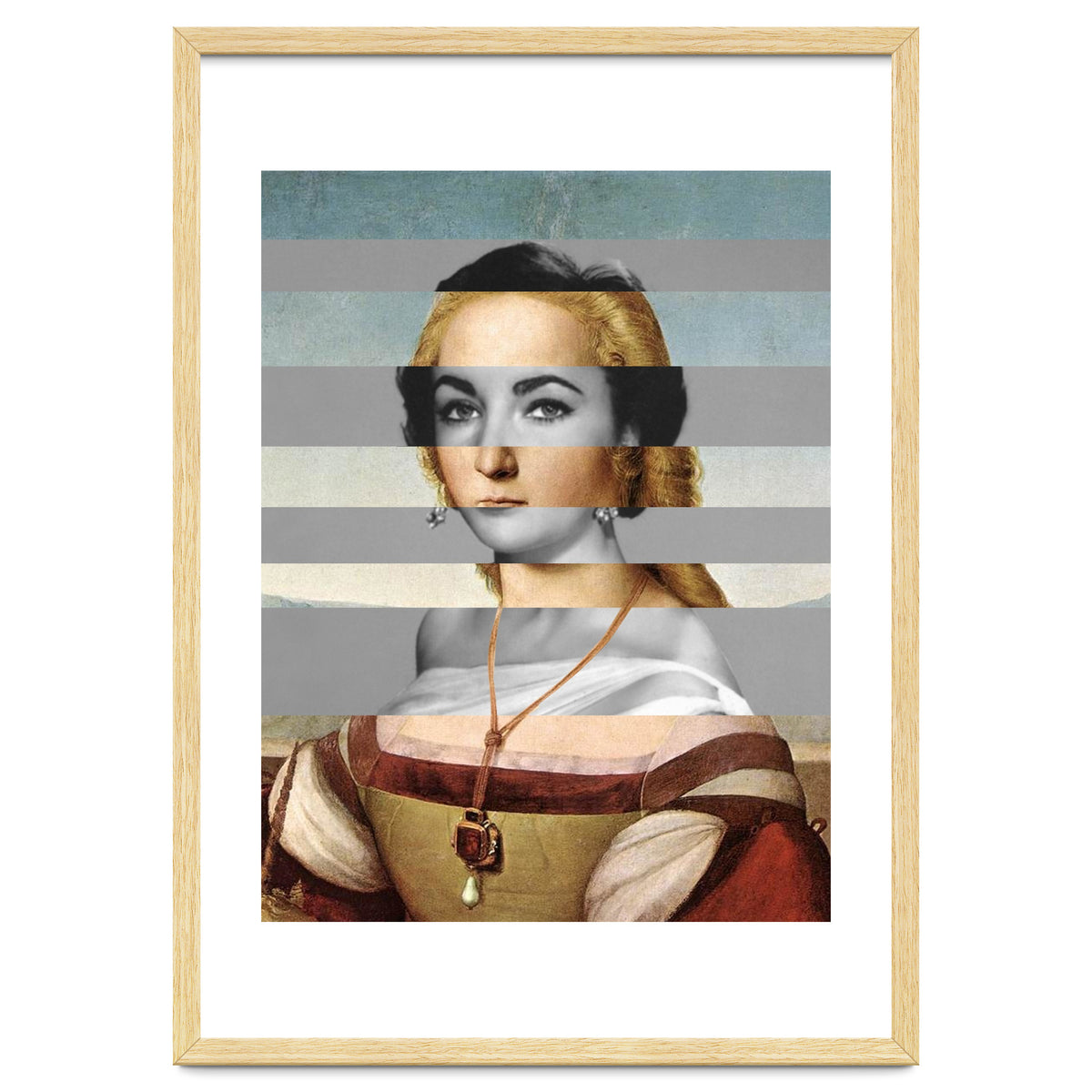 Rafael Portrait of Young Woman with Unicorn & Liz Taylor